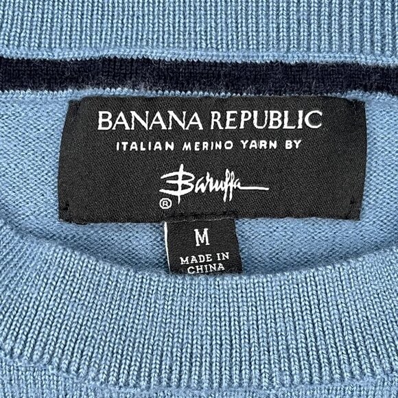 Banana Republic Womens Extra Fine Italian Merino Wool by Baruffa Sweater Size M - Picture 3 of 4